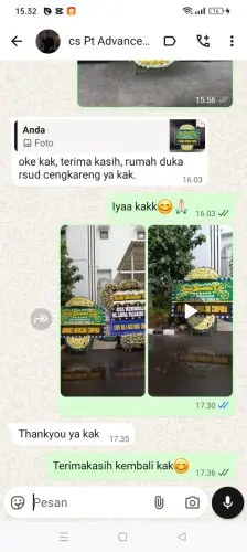 Testimonial Papan Bunga Pernikahan pati