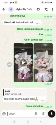 Testimonial Buket Bunga pati